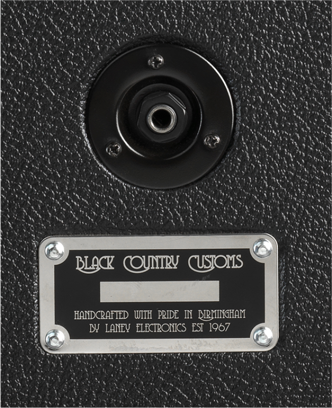 Laney LA212 Black Country Customs 50W 2x12" Slant Guitar Speaker Cabinet