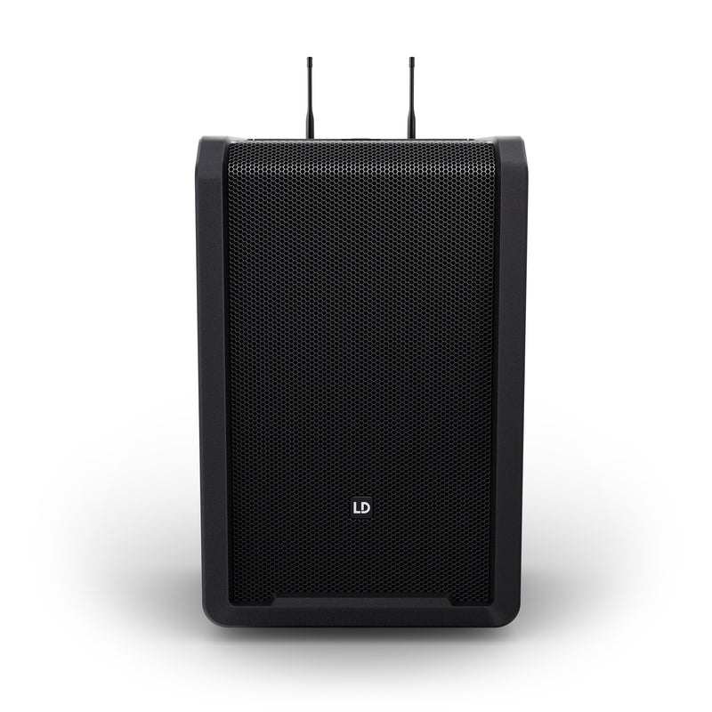 LD Systems ANNY® 10 HHD 2 B4.7 Portable Battery-Powered Bluetooth® PA System With Mixer And Wireless Handheld Microphones - 10"