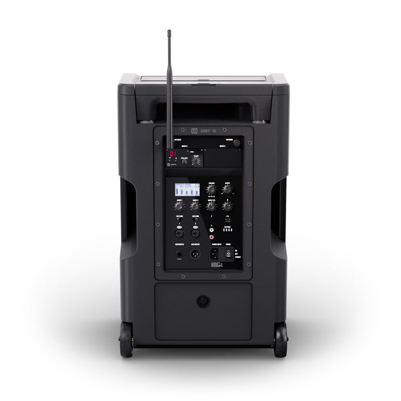 Systèmes LD ANNY® 10 HHD B5.1 Système PA Bluetooth® PATALAGE PORTABLE PORTABLE avec mélangeur et microphone à main sans fil - 10 "