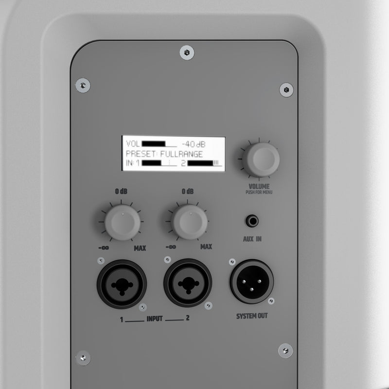 LD Systems ICOA 12 A W Powered Coaxial PA Loudspeaker (White) - 12"