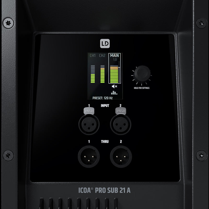 LD Systems ICOA PRO SUB 21 A Powered High-Performance Bass Reflex PA Subwoofer - 21"