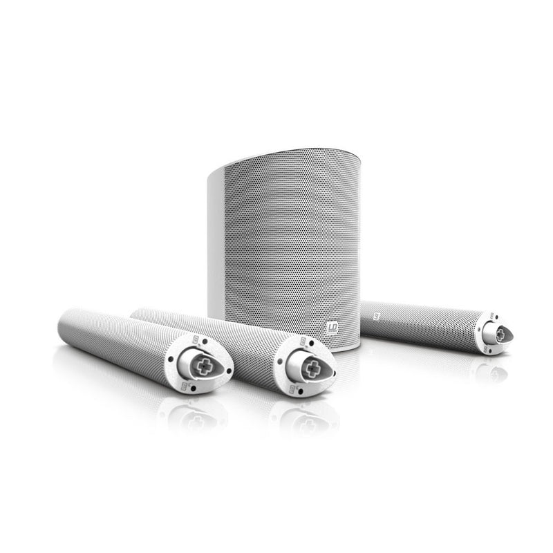 LD Systems MAUI 5 Système de sonorisation colonne ultra portable avec mixeur et Bluetooth (Blanc)