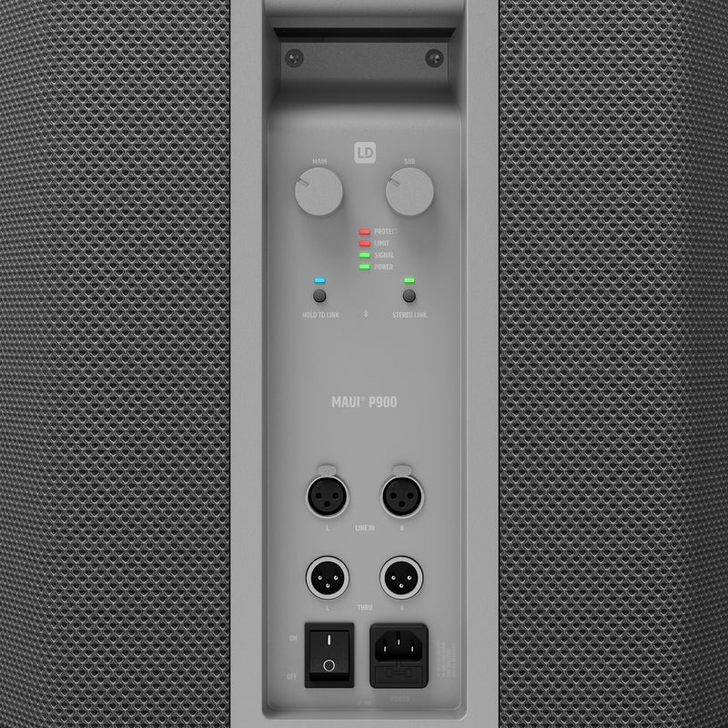LD Systems MAUI P900 G Powered Column PA System by Porsche Design Studio (Platinum Grey)