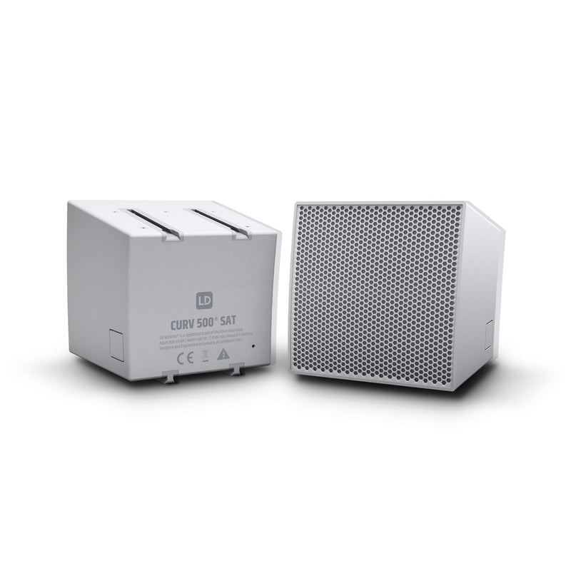 LD Systems LDS-CURV500S2W 2 satellites pour système de baie CURV 500 (blanc)
