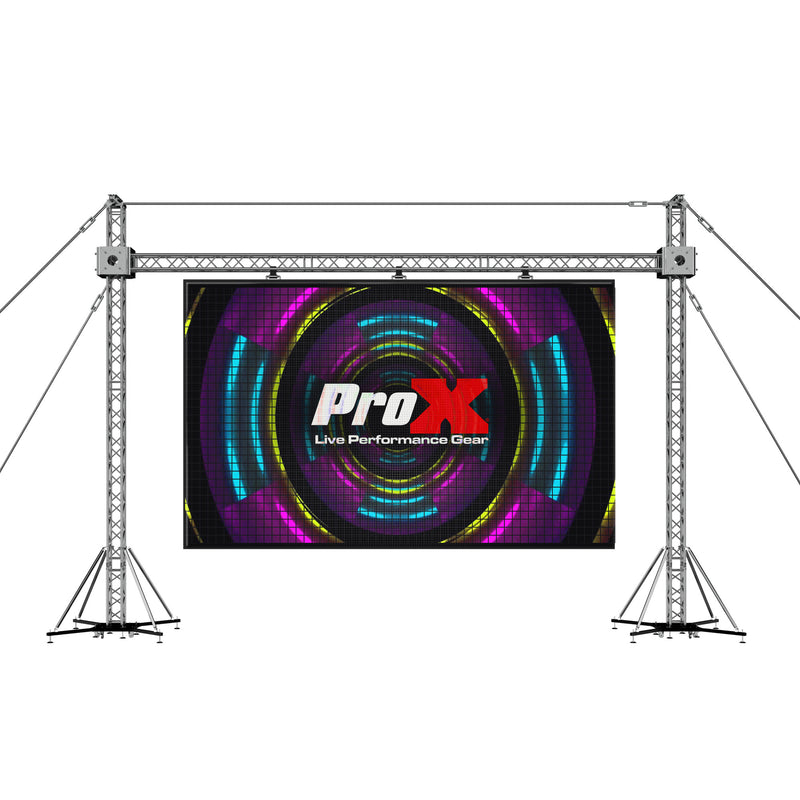 ProX XTP-GS3023 LED Screen Display Panel Video Fly Wall Truss Ground Support System 30'W x 23'H with Hoist