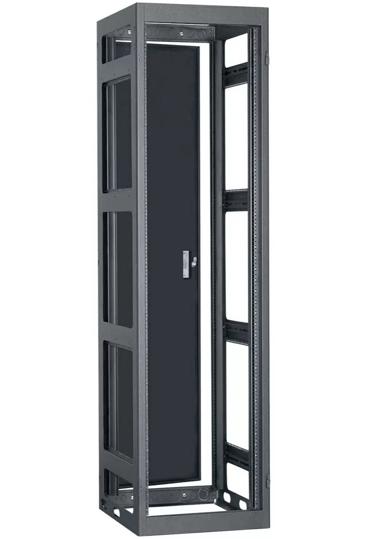 Lowell LGNR-4436 Gangable AV Rack with Rear Door - 44U x 36"D