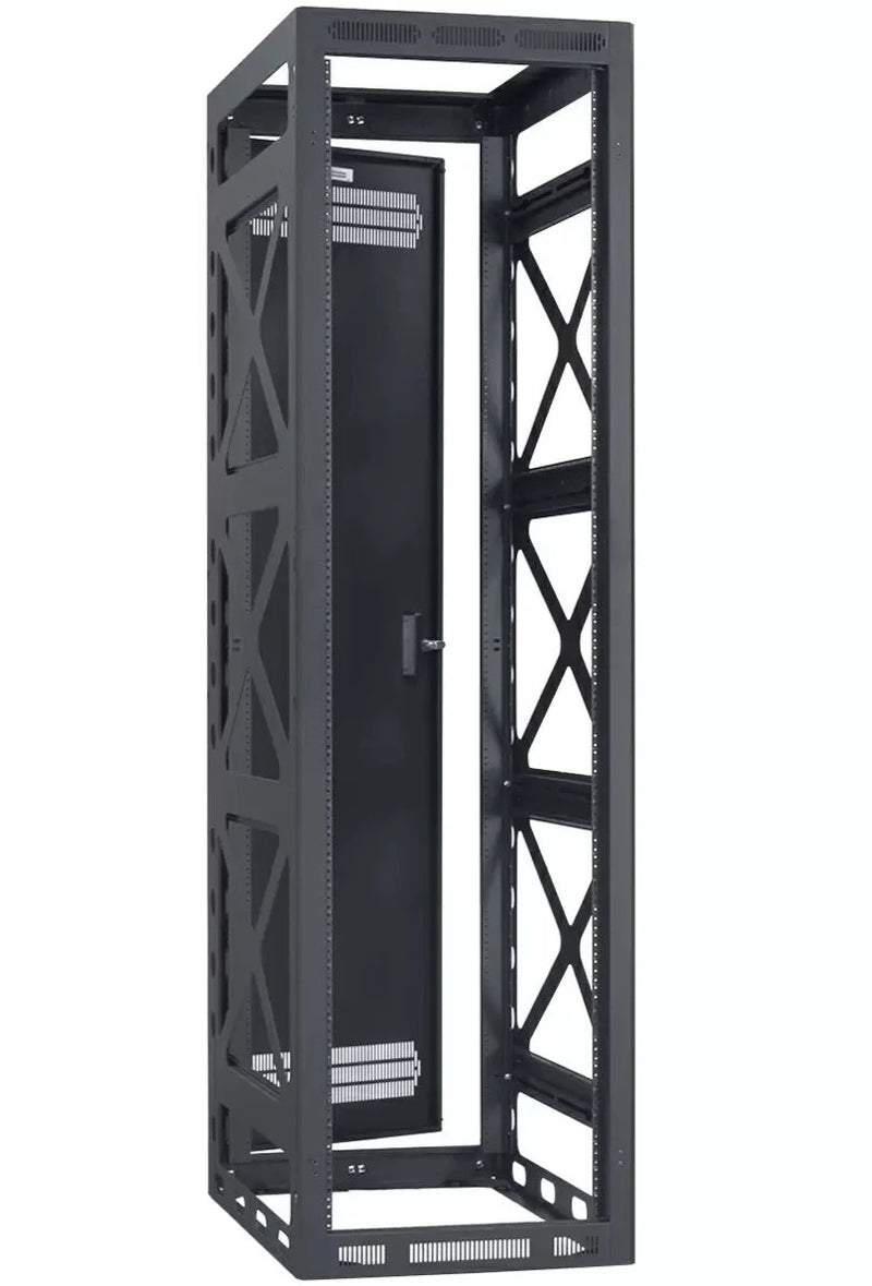 Lowell LSGR-4432 Seismic Rated Gangable AV Rack with Rear Door - 44U x 32"D