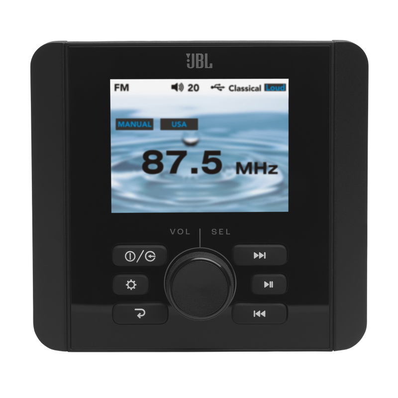 JBL JAM5000N Marine Head Unit With Color LCD Display - 2.8"