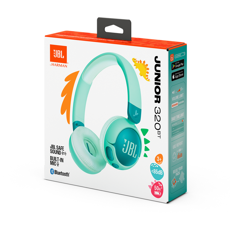 JBL JUNIOR 320BT Wireless On-Ear Headphones (Green)