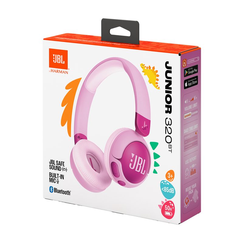 JBL JUNIOR 320BT Wireless On-Ear Headphones (Purple)