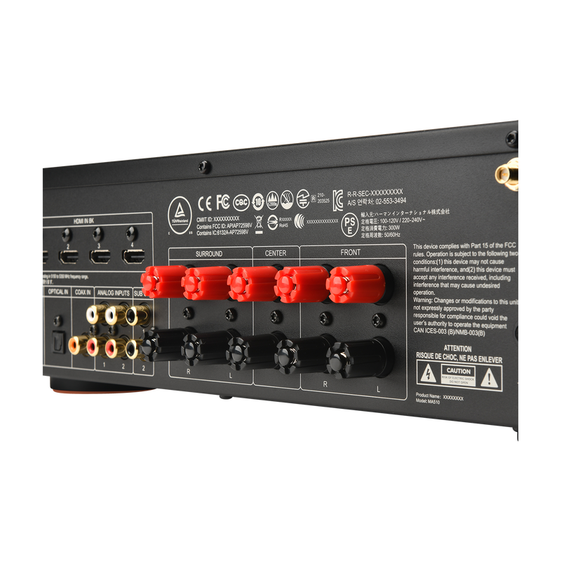 JBL MA510 5.2-channel 8K A/V Receiver (Black)