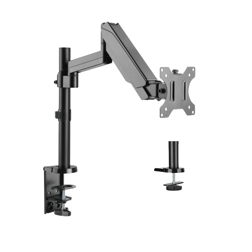 ProX XZF-LTARMPKGBLK Laptop Tray and Bracket with Gas Spring Double Arm Fits 17" - 32" Monitors