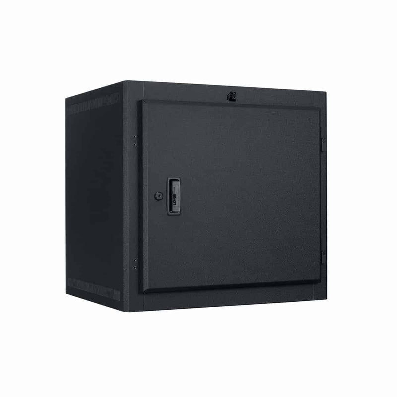 Lowell LWER-1018 Stationary Wall Rack with Door - 10U x 18"D