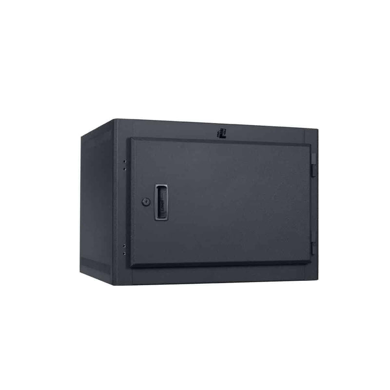 Lowell LWER-718 Stationary Wall Rack with Door - 7U x 18"D