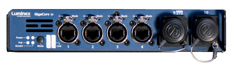 Luminex LU0100058-POE-NQM GigaCore 10 w/Neutrik QUAD MMF + PoE
