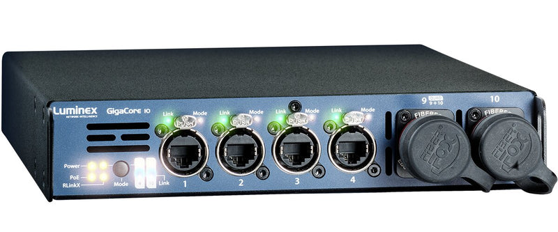 Luminex LU0100058-POE GigaCore 10 w/8x Neutrik Ethercon + PoE