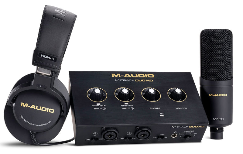 M-Audio M-TRACK DUO HD USB-C Audio Interface Producer Pack