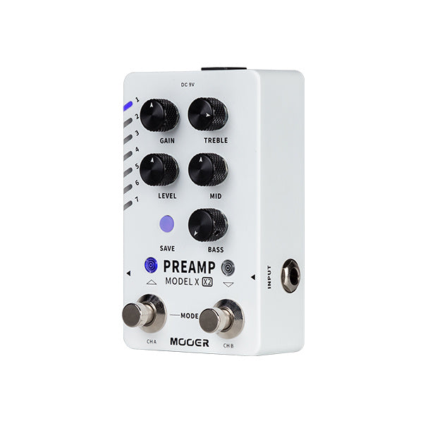 Mooer M725 Preamp Model X2 Digital Effects Pedal