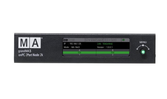 MA Lighting MA4010512-1 OnPC 2Port Node 2k PoE