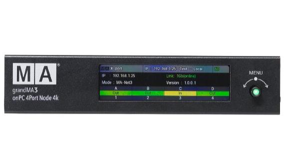 MA Éclairage MA4010513 sur PC 4port Node 4K Ethernet à DMX Convertisseur