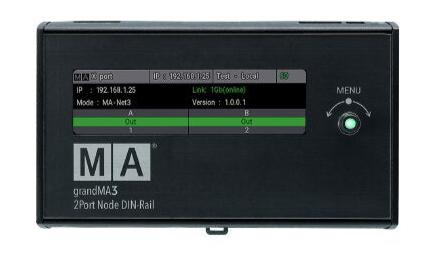 MA Éclairage MA4011701 2 NODE NODE DIN-RAIL Ethernet à DMX Convertisseur