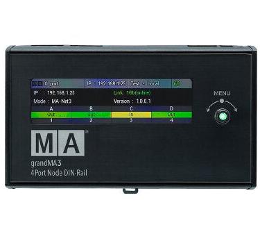 MA LIGHTING MA4011702 4 NODE NODE DIN-RAIL Ethernet à DMX Convertisseur