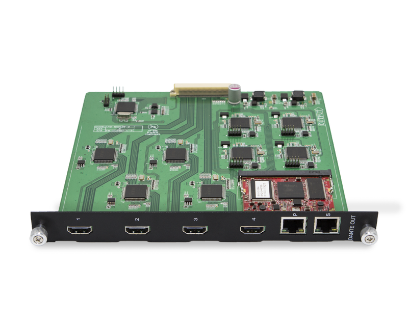PureLink MAX-AO-DA 4K/60 Dante Audio avec carte de sortie HDMI 2.0 pour Media Axis