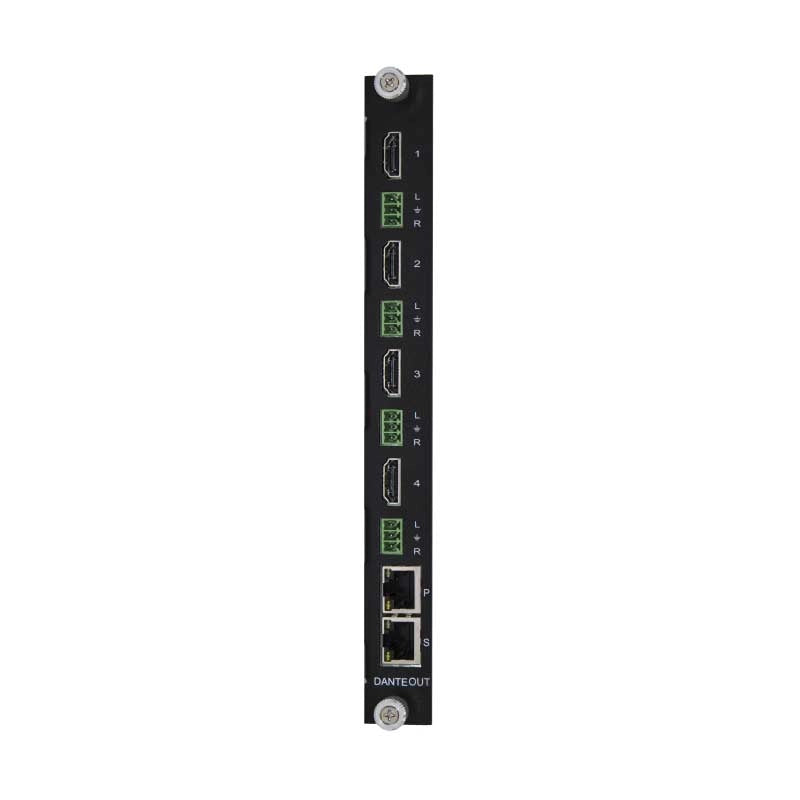 PureLink MAX-AO-DA 4K/60 Dante Audio avec carte de sortie HDMI 2.0 pour Media Axis