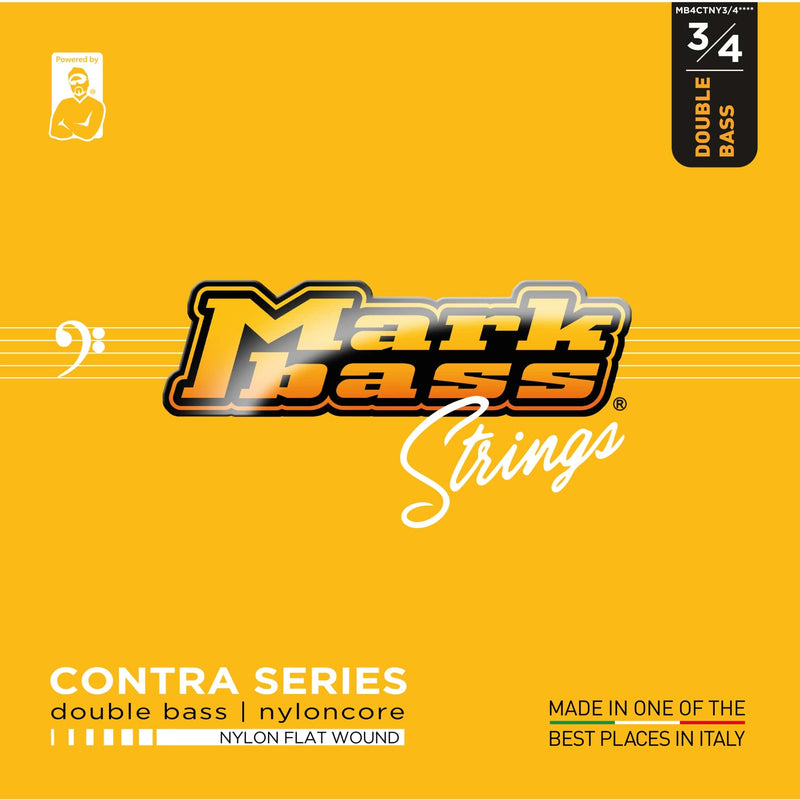 Mark Bass MB4CTNY3/4 Cordes de contrebasse en nylon à enroulement plat - 3/4