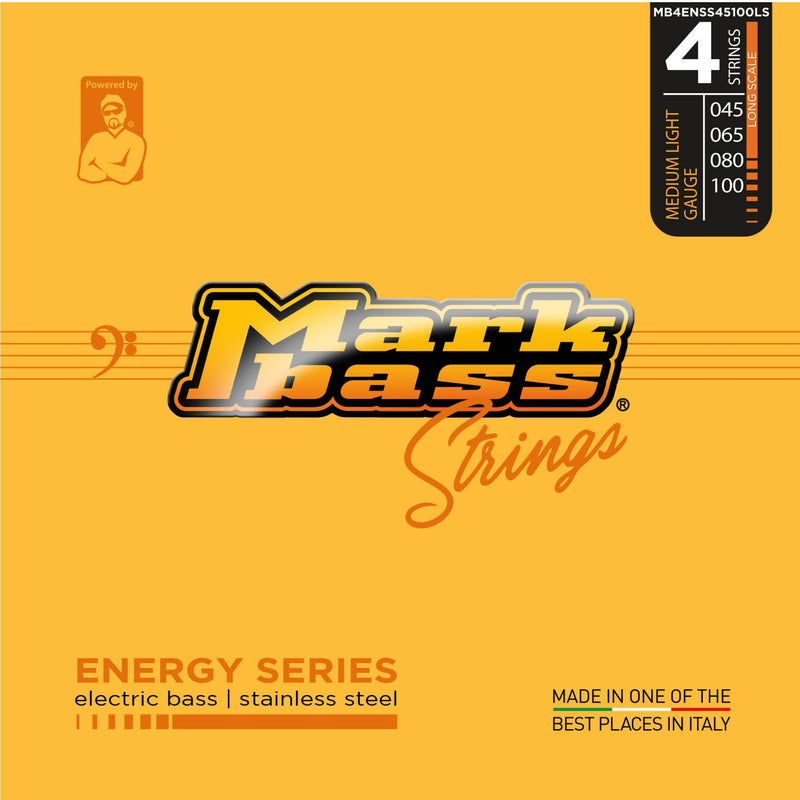 Mark Bass MB4ENSS45100LS Long Scale 4 Bass Strings - Medium Light Gauge (Stainless Steel)