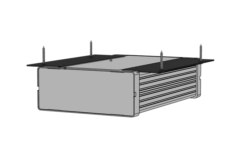 Audac MBS101T Setup Box Installation Flat Surface Mount