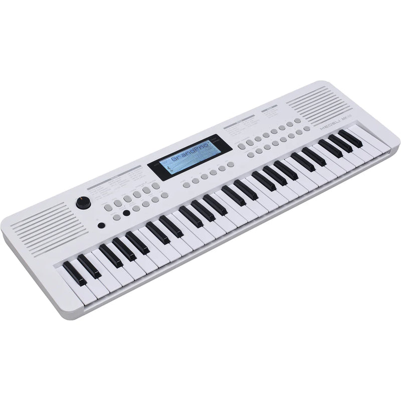 Medeli MK49 Portable Keyboard With USB MIDI And Audio (White) - 49 Keys