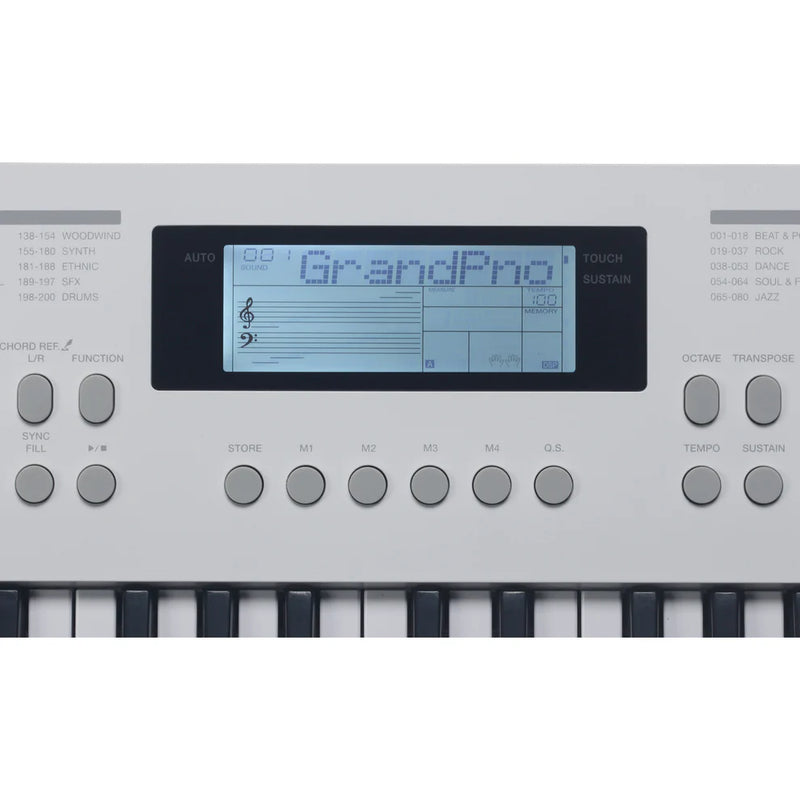 Medeli MK49 Portable Keyboard With USB MIDI And Audio (White) - 49 Keys