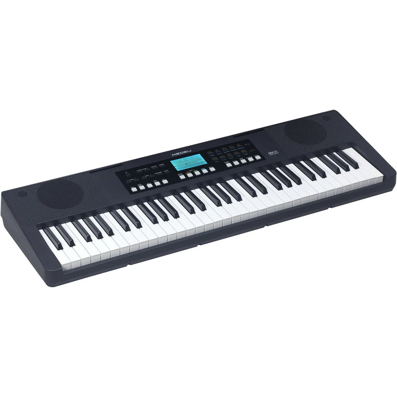 Medeli MK61 Portable Keyboard With USB MIDI And Audio (Black) - 61 Keys