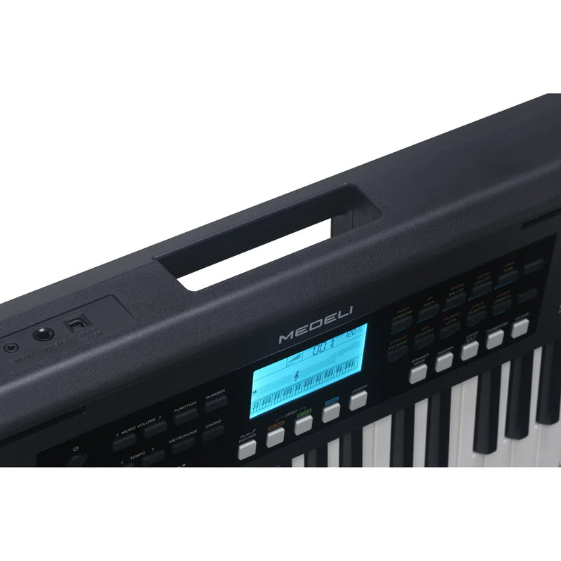 Medeli MK61 Portable Keyboard With USB MIDI And Audio (Black) - 61 Keys