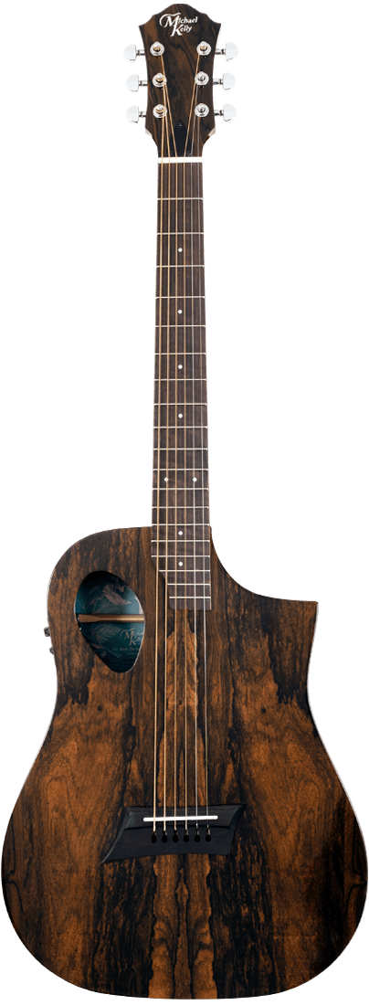 Michael Kelly MKJRSZIFXX Forte Port Jr Guitare électrique acoustique (ziricote brillant)