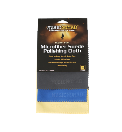 MusicNomad SUEDE-POLISH-CLOTH-3PC Suede Polishing Cloth Super Soft/Edgeless - 3 Pack