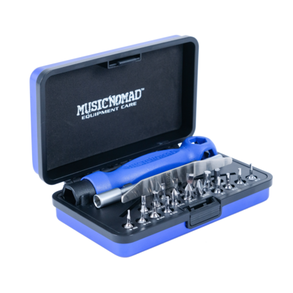 MusicNomad SCREWDRIVER-WRENCH-SET Tech Screwdriver/Wrench Set w/18 Bits/7 Hex/Spanner Wrench