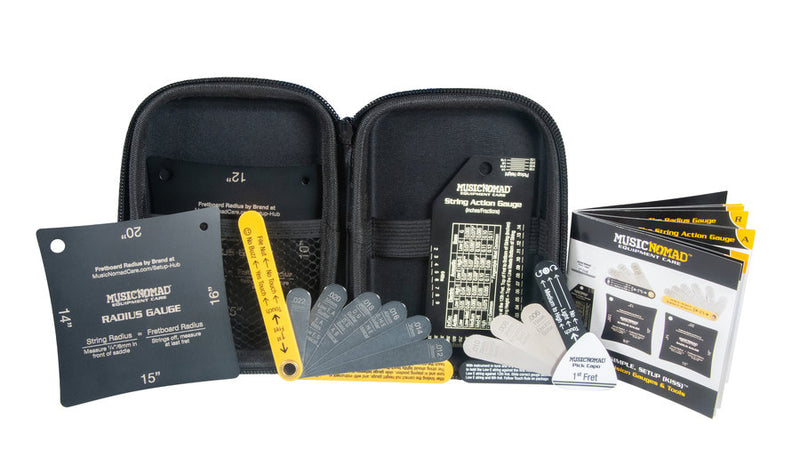 MusicNomad KISS-STARTER-KIT-BUNDLE 6pc Gauge Set/26pc Screwdriver Set/11pc Truss Rod Wrench Set