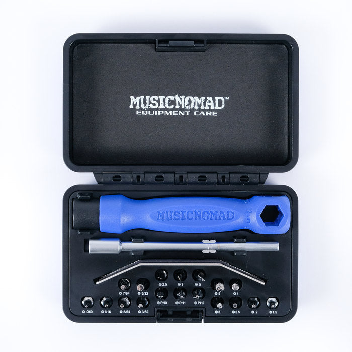 MusicNomad KISS-STARTER-KIT-BUNDLE 6pc Gauge Set/26pc Screwdriver Set/11pc Truss Rod Wrench Set