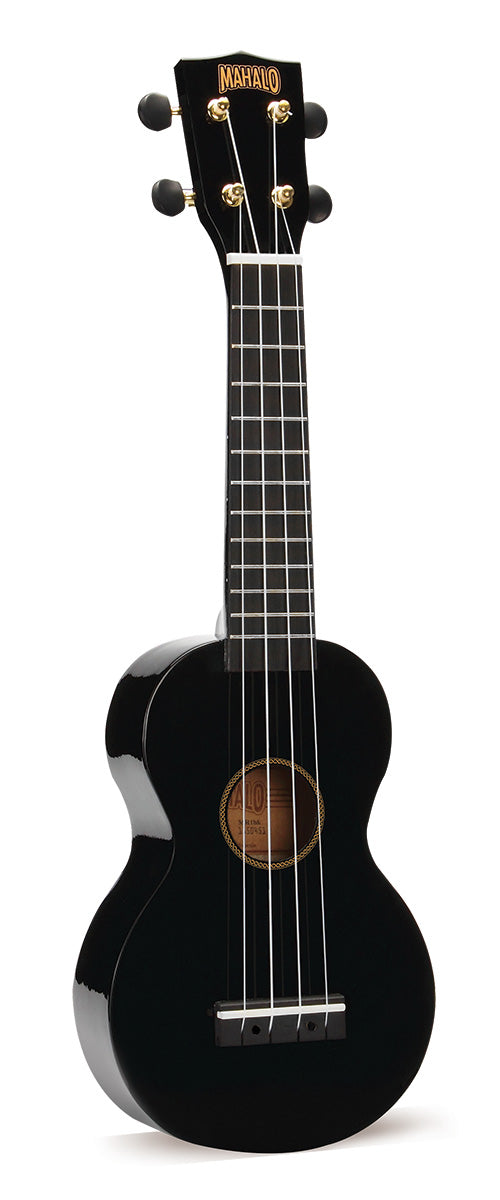 Mahalo MR1-BK Rainbow Series Ukulélé soprano (Noir)