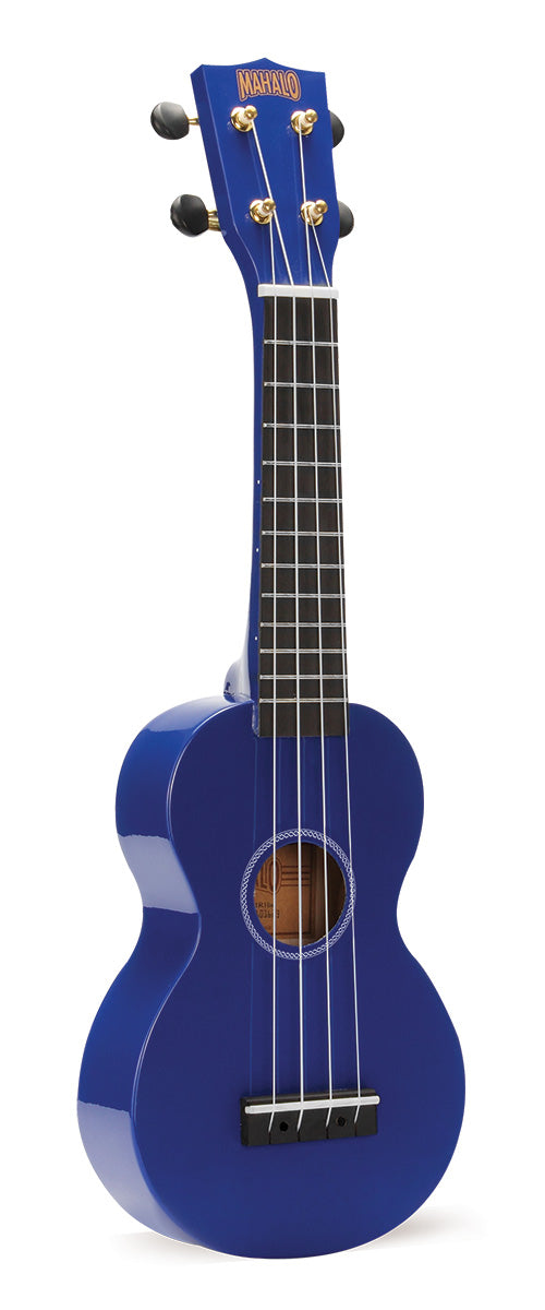 Mahalo MR1-BU Rainbow Series Soprano Ukulele (Blue)