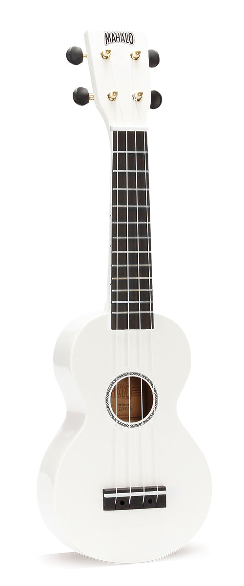 Mahalo MR1-WT Rainbow Series Soprano Ukulele (White)
