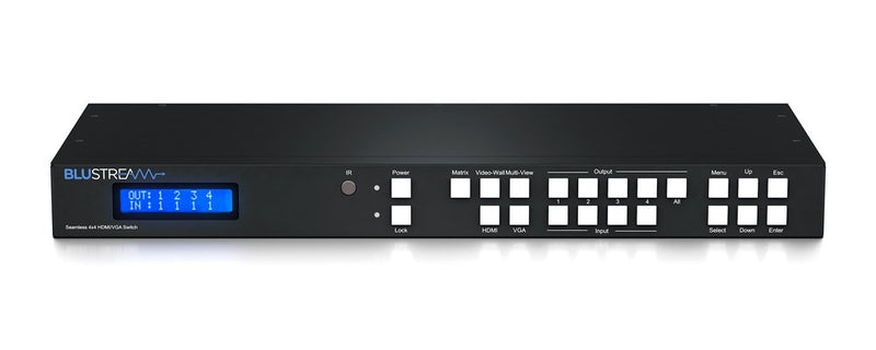 Blustream MX44VW 4x4 Seamless HDMI Matrix With Video Wall & Multi-View