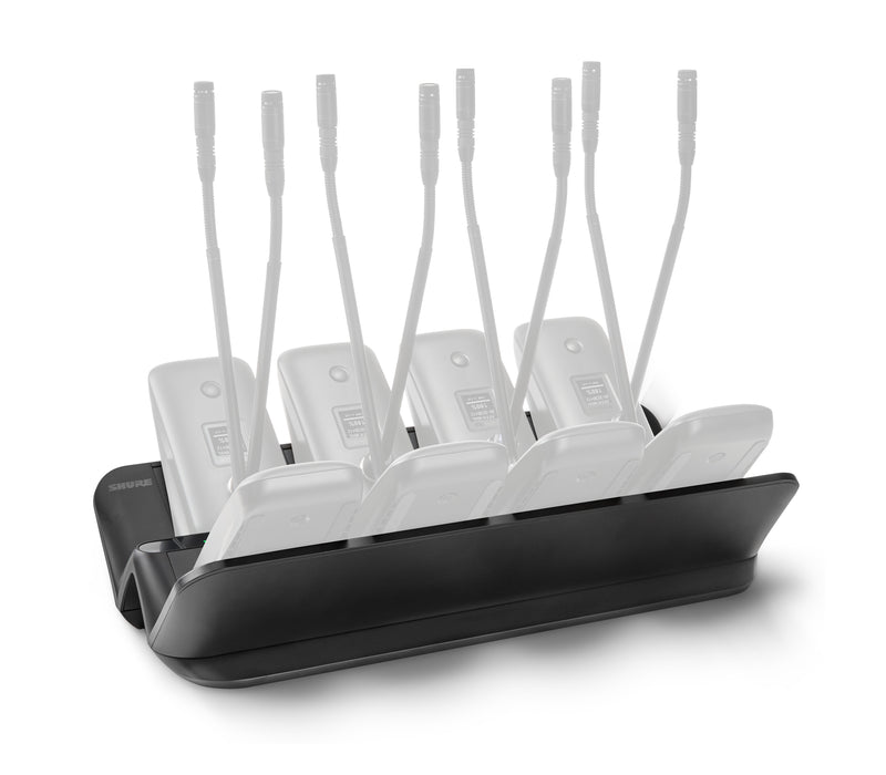 Shure MXWNDX8G Networked Charging Station for MXW neXt Gooseneck TX (8-Bay)