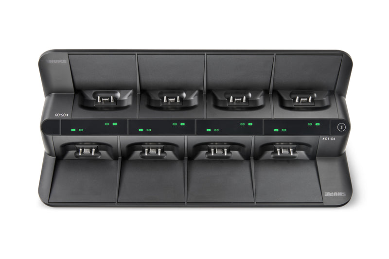 Shure MXWNDX8G Networked Charging Station for MXW neXt Gooseneck TX (8-Bay)