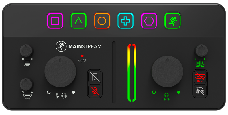 Mackie MAINSTREAM Interface complète de diffusion en direct et de capture vidéo avec touches de contrôle programmables