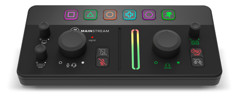 Mackie MAINSTREAM Interface complète de diffusion en direct et de capture vidéo avec touches de contrôle programmables