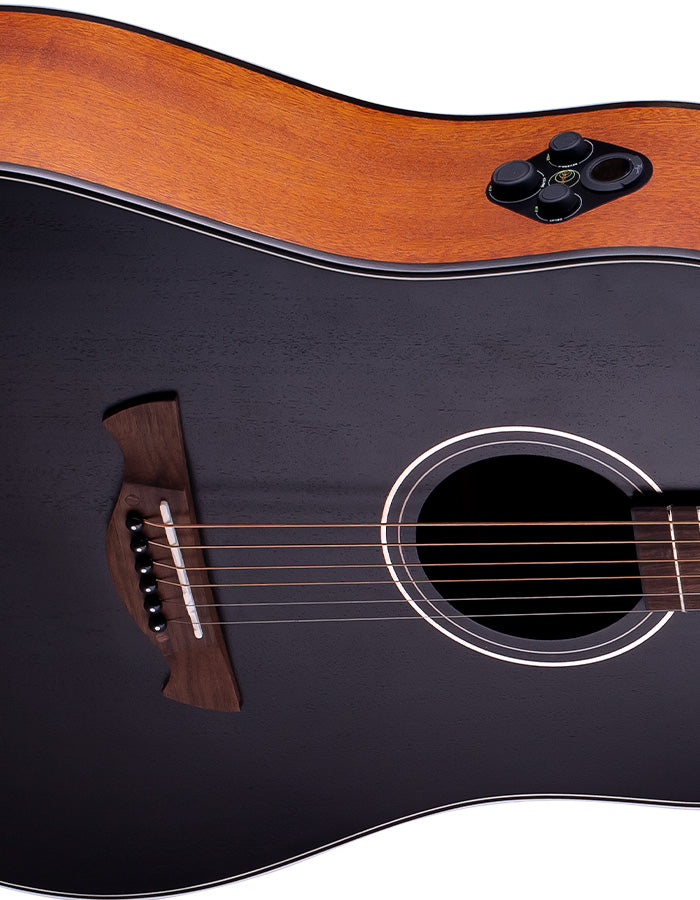 Tagima METROPOLIS EQ Acoustic Electric Guitar (Black)