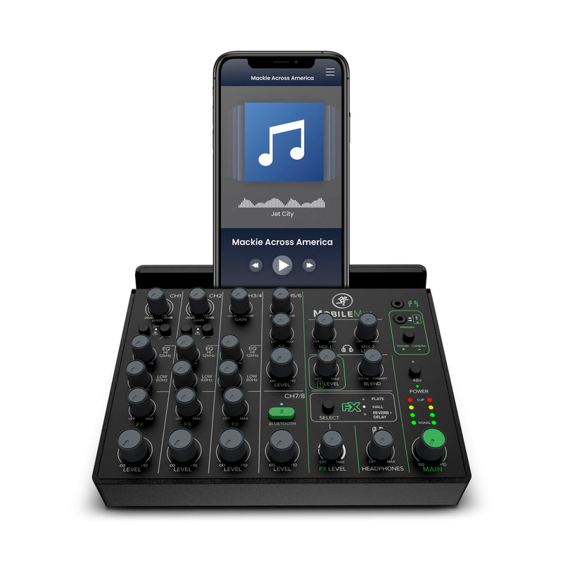Mackie MOBILEMIX 8-Channel USB-Powerable Mixer for A/V Production, Live Sound and Streaming